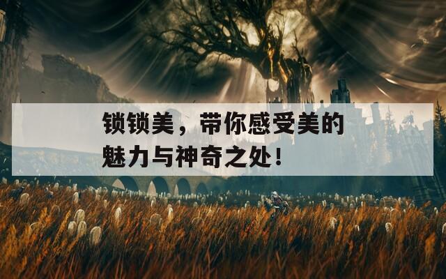 锁锁美，带你感受美的魅力与神奇之处！