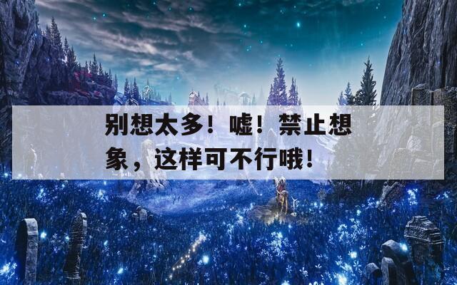 别想太多！嘘！禁止想象，这样可不行哦！