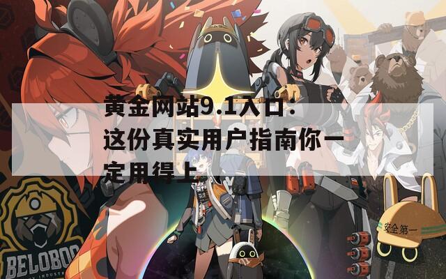 黄金网站9.1入口：这份真实用户指南你一定用得上  第1张