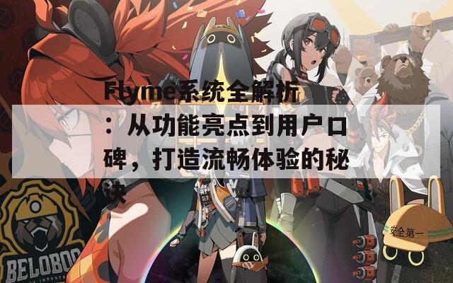 Flyme系统全解析：从功能亮点到用户口碑，打造流畅体验的秘诀