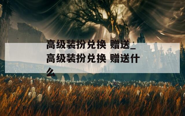 高级装扮兑换 赠送_高级装扮兑换 赠送什么