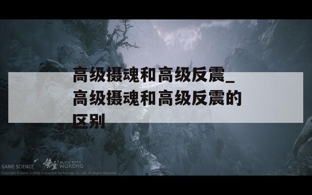 高级摄魂和高级反震_高级摄魂和高级反震的区别