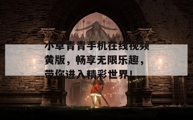 小草青青手机在线视频黄版，畅享无限乐趣，带你进入精彩世界！