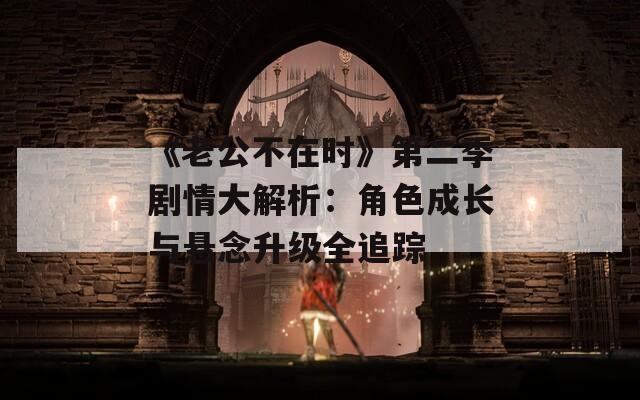 《老公不在时》第二季剧情大解析：角色成长与悬念升级全追踪