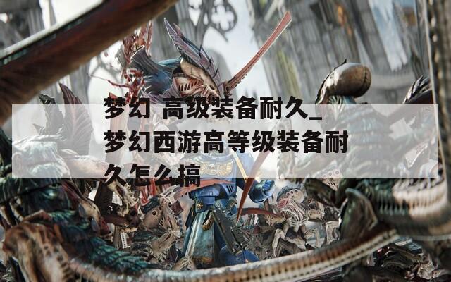 梦幻 高级装备耐久_梦幻西游高等级装备耐久怎么搞