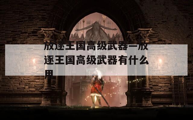 放逐王国高级武器—放逐王国高级武器有什么用