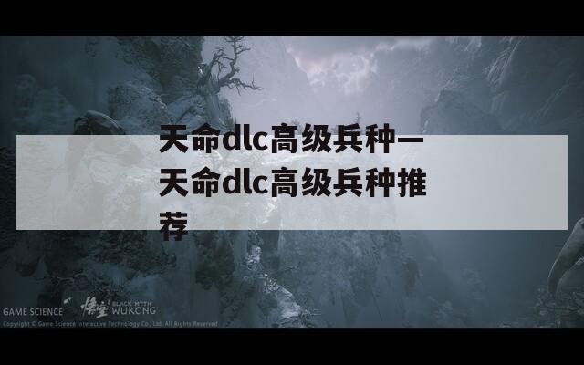 天命dlc高级兵种—天命dlc高级兵种推荐