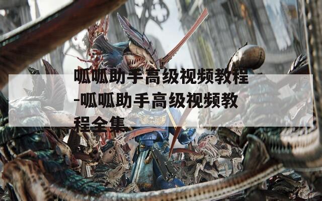 呱呱助手高级视频教程-呱呱助手高级视频教程全集