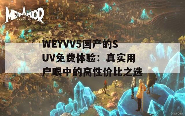 WEYVV5国产的SUV免费体验：真实用户眼中的高性价比之选