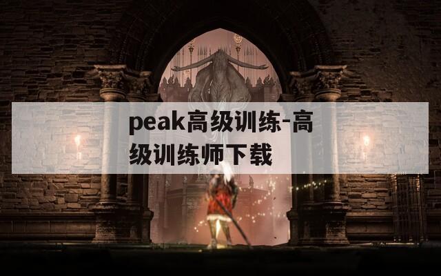 peak高级训练-高级训练师下载