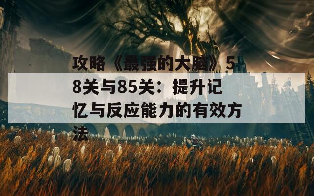 攻略《最强的大脑》58关与85关：提升记忆与反应能力的有效方法  第1张