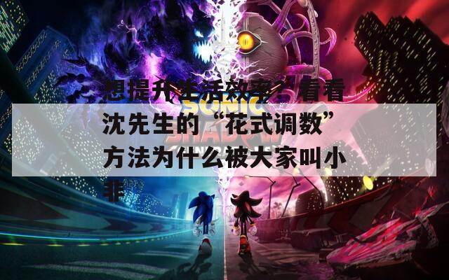 想提升生活效率？看看沈先生的“花式调数”方法为什么被大家叫小非  第1张