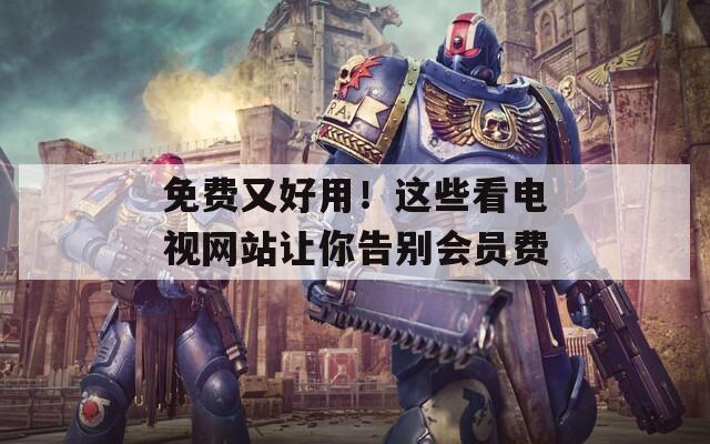 免费又好用！这些看电视网站让你告别会员费  第1张