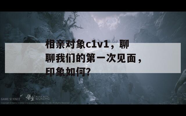 相亲对象c1v1，聊聊我们的第一次见面，印象如何？  第1张