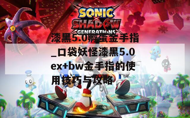 漆黑5.0孵蛋金手指_口袋妖怪漆黑5.0ex+bw金手指的使用技巧与攻略  第1张