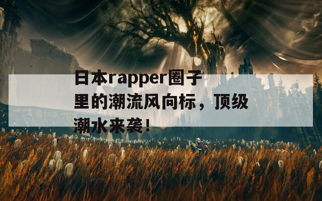 日本rapper圈子里的潮流风向标，顶级潮水来袭！  第1张