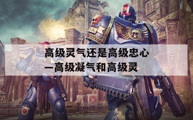 高级灵气还是高级忠心—高级凝气和高级灵