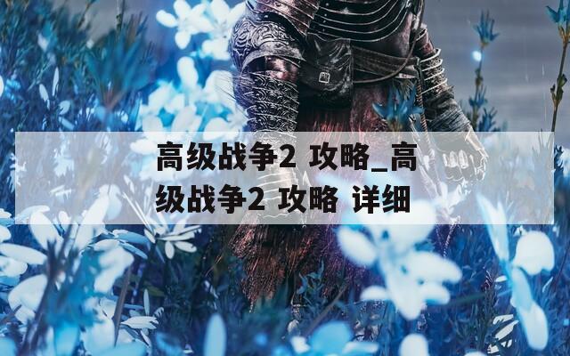 高级战争2 攻略_高级战争2 攻略 详细