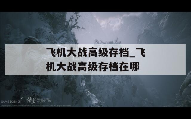 飞机大战高级存档_飞机大战高级存档在哪  第1张