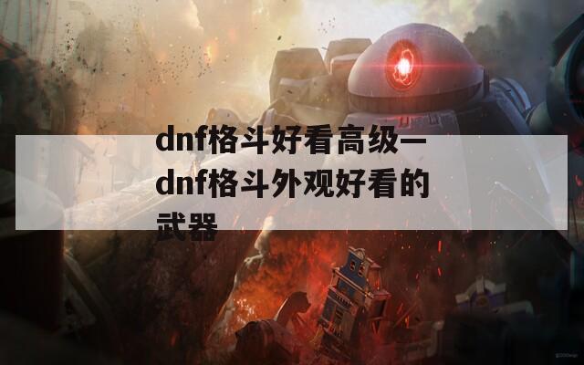 dnf格斗好看高级—dnf格斗外观好看的武器  第1张